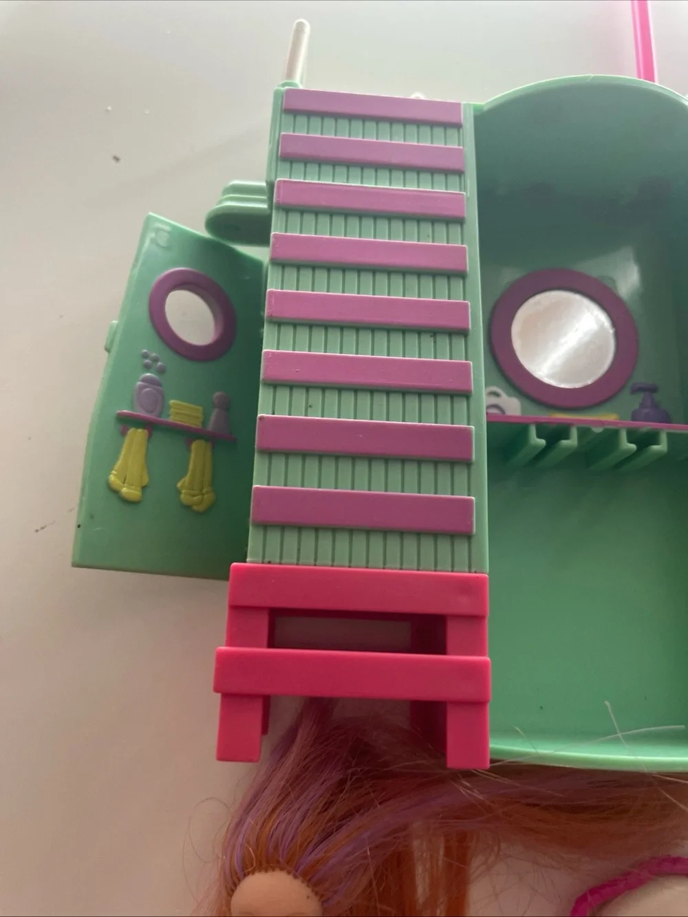 VTG Y2K Mattel Polly Pocket Splashin' Fashion Super Slide Lifeguard Tower Lot